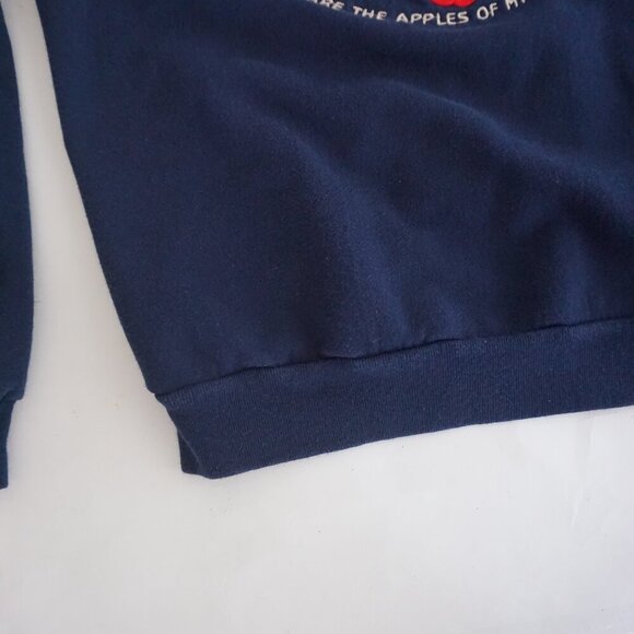 Vintage M&C Sportswear Navy Red Embroidered Grandma Teddy Bear Crew  Sweater M - Picture 7 of 11